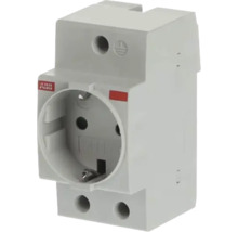 ABB Schutzkontakt-Steckdose für die Hutschiene zur Montage in Elektroverteilern.