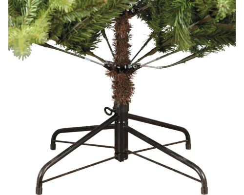 Stabiler Christbaumständer aus Metall mit vier Standfüßen für einen künstlichen Weihnachtsbaum mit praktischem Klappsystem der Zweige.