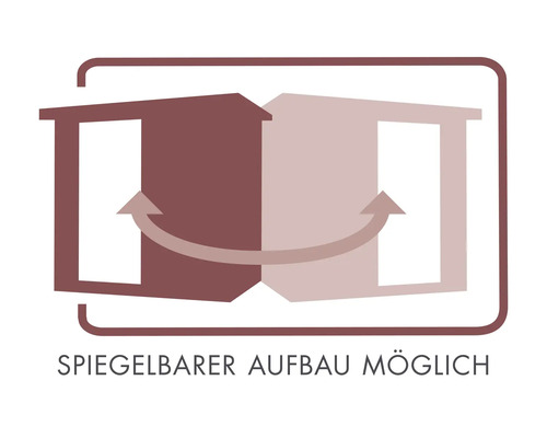 Symbol Spiegelbarer Aufbau möglich