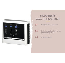 Saunasteuergerät Easy Finnisch mit vier Stunden Heizbegrenzung und zwei Sensoren Technik