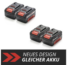 Einhell Power X-Change 18 Volt Akkus im Vergleich: Neues Design bei gleicher Technologie und Leistung von 4 Amperestunden.