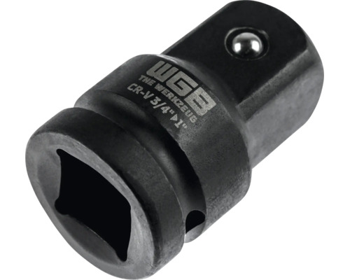 WGB Steckschlüssel-Adapter aus schwarzem Chrom-Vanadium-Stahl von 3/4 Zoll auf 1 Zoll.