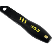 Ergonomischer Werkzeuggriff von WGB mit rutschfesten Zonen und Aufhängeloch.