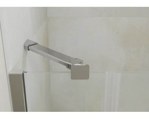 Stabilisationsarm für Duschwände aus Glas, Metall, Wandmontage.