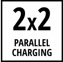 Symbol für zwei mal zwei paralleles Laden