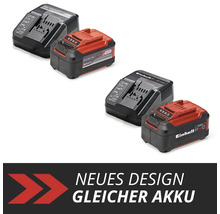 Einhell Power X-Change 18 Volt 5,2 Ah Akku und Ladegerät im alten und neuen Design
