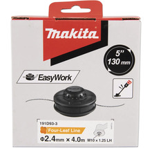 Verpackung von Makita Fadenkopf EasyWork mit einem Durchmesser von 130 Millimetern und einer Fadenstärke von 2,4 Millimetern.