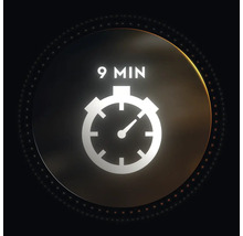 Symbol für eine Dauer von 9 Minuten