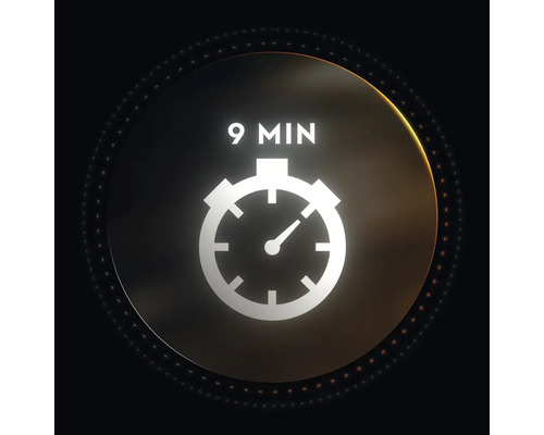 Symbol für eine Dauer von 9 Minuten