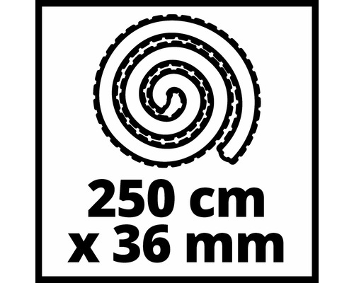 Aufgerolltes Dichtungsband mit einer Länge von 250 Zentimeter und einer Breite von 36 Millimeter