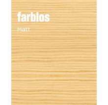 Holzoberfläche mit farbloser matter Lasur oder Lackierung.