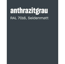 Farbkarte in Anthrazitgrau RAL 7016 mit seidenmatter Oberfläche