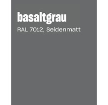 Farbmuster Basaltgrau RAL 7012 in seidenmatt