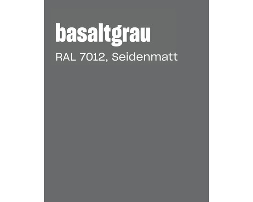 Farbmuster Basaltgrau RAL 7012 in seidenmatt