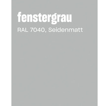 Farbmuster Fenstergrau RAL 7040 in seidenmatt für Lacke und Farben