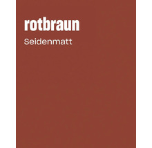 Farbkarte in Rotbraun mit seidenmatter Oberfläche