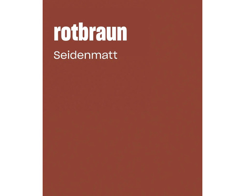 Farbkarte in Rotbraun mit seidenmatter Oberfläche
