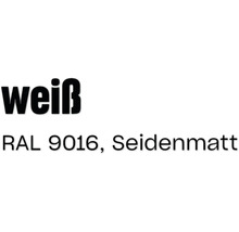 Farbangabe weiß RAL 9016 seidenmatt