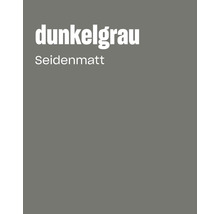 Farbkarte in Dunkelgrau mit seidenmatter Oberfläche