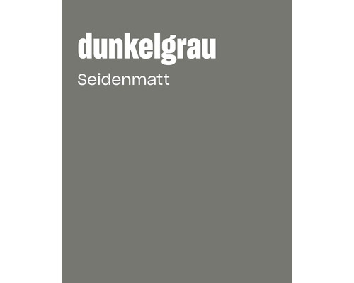 Farbkarte in Dunkelgrau mit seidenmatter Oberfläche