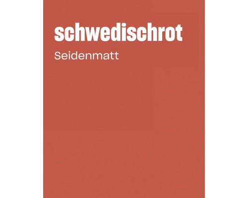 Farbkarte Schwedischrot in seidenmatt für Innenwandfarben und Lacke