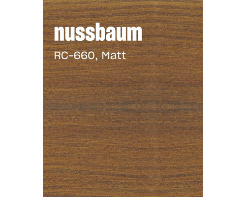 Holzlasur Farbton Nussbaum RC 660 matt für den Holzschutz