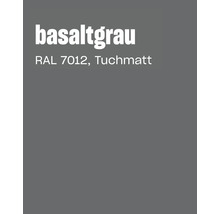 Farbkarte in Basaltgrau RAL 7012 mit tuchmatter Oberfläche