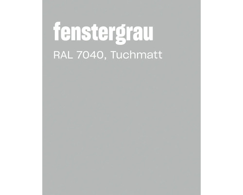 Farbmuster Fenstergrau in RAL 7040 mit tuchmatter Oberfläche