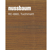 Holzmuster Nussbaum in tuchmatter Ausführung mit der Bezeichnung RC 660