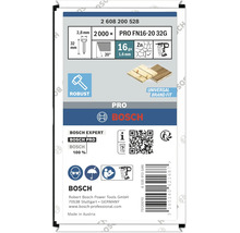 Bosch Pro Stiftnägel 32 Millimeter, 2000 Stück, verzinkt für Druckluftnagler, geeignet für Holzverbindungen.