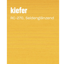 Holzlasur Kiefer mit seidenglänzendem Glanzgrad
