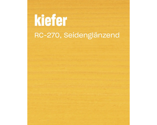 Holzlasur Kiefer mit seidenglänzendem Glanzgrad