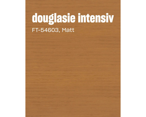 Holzlasur in der Farbe Douglasie intensiv mit matter Oberfläche
