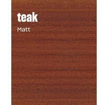 Holzmuster mit Lasur in Teak matt