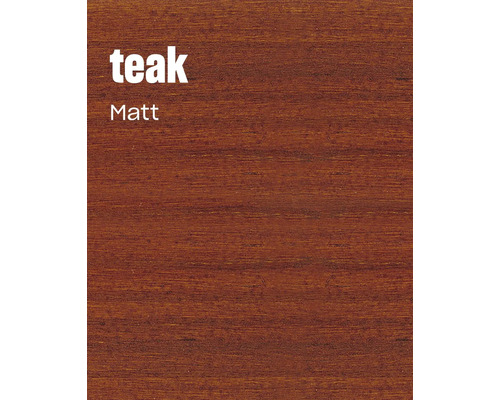 Holzmuster mit Lasur in Teak matt