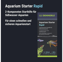 Dennerle Aquarium Starter Rapid 2 Komponenten Starthilfe für Süßwasser Aquarien in der Produktverpackung