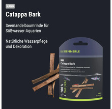 Dennerle Nano Catappa Bark Seemandelbaumrinde für Süßwasser Aquarien zur natürlichen Wasserpflege und Dekoration in der Verpackungseinheit acht Stück