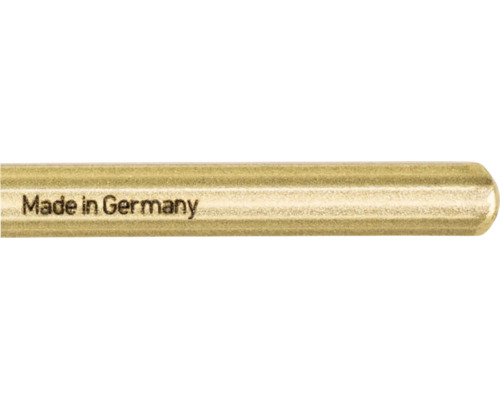 Messingstift mit eingeprägtem Herkunftshinweis Made in Germany