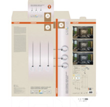 Osram LED Pendelleuchte Circle Pendant Linear Click CCT mit einstellbarer Lichtfarbe 2400 Lumen 20 Watt 3000 bis 6500 Kelvin