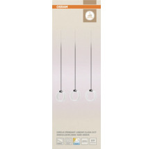 Osram Circle Pendelleuchte linear mit einstellbarer Farbtemperatur und Textilkabel