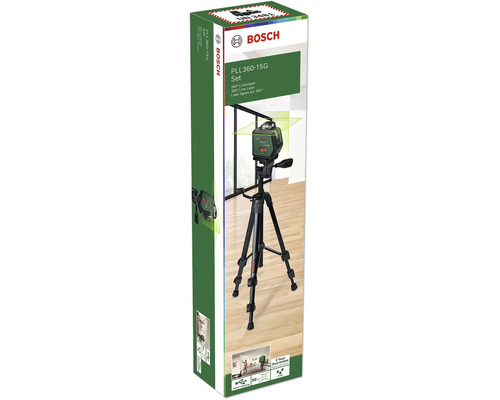Bosch PLL 360 15G Linienlaser Set mit Stativ in der Verpackung