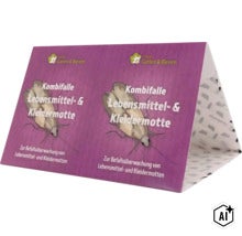 Biohelp Garten und Bienen Kombifalle zur Befallsüberwachung von Lebensmittelmotten und Kleidermotten (Image AI modified or generated)