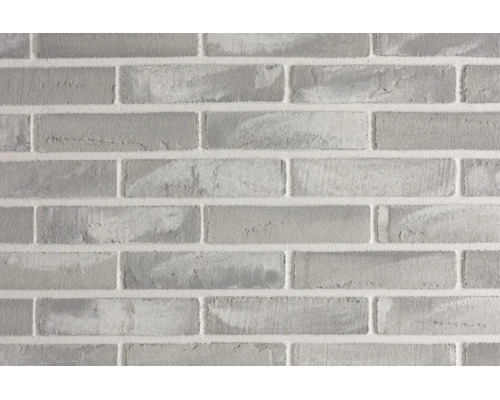 Wand mit Verblendern im Mauerwerksverband mit hellen Fugen