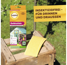 Solabiol Gelbtafeln zur Insektenbekämpfung ohne Insektizide für Innen und Außen, 7 Stück beidseitig beleimte Klebetafeln.