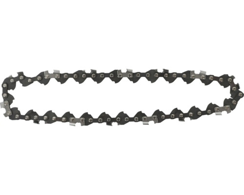 Eine Ersatz Sägekette für Kettensägen mit scharfen Zähnen aus Metall zur effizienten Holzbearbeitung.