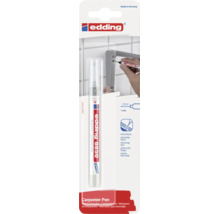 Edding 8850 Bohrlochmarker mit extra langer Spitze in Verpackung inklusive Anwendungshinweis für Markierungen an schwer zugänglichen Stellen.