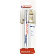 Edding 750 Glanzlackmarker für Glas Metall Kunststoff und Papier mit zwei bis vier Millimeter Strichbreite in der Blisterverpackung