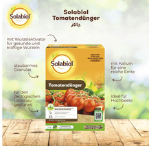 Solabiol Tomatendünger Granulat 1,5 kg für ökologischen Landbau mit Wurzelaktivator und Kalium für kräftige Pflanzen und eine reiche Ernte.