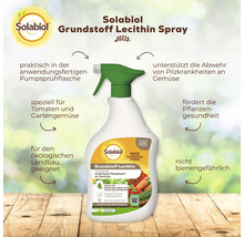 Solabiol Grundstoff Lecithin Spray zur Pilzabwehr an Gemüse in der gebrauchsfertigen Sprühflasche für den ökologischen Landbau.