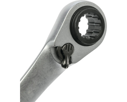 Ringmaulschlüssel mit Ratschenfunktion und Umschalthebel aus Metall